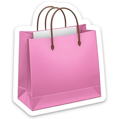 Sacolas de compra rosa sticker
