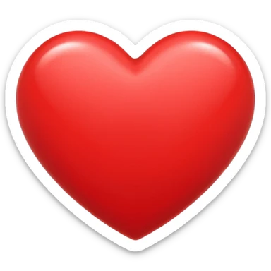 Heart with I love you written on it  sticker