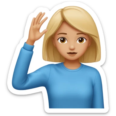 girl doing a dab sticker