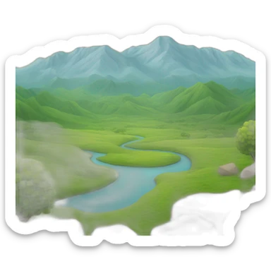Landscape sticker