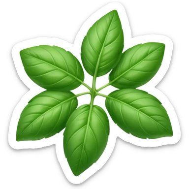 Basil emoji without a pot sticker