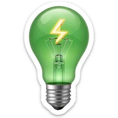 light bulb with a check mark next to it sticker