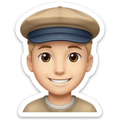 Chavo con gorra  sticker