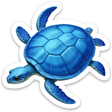a blue turtle sticker