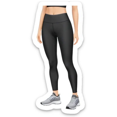 Compression tights for sports sticker