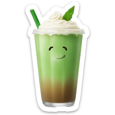 ice matcha latte sticker