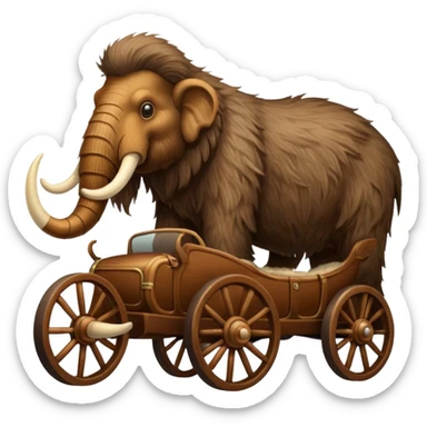 Mammoth car sticker