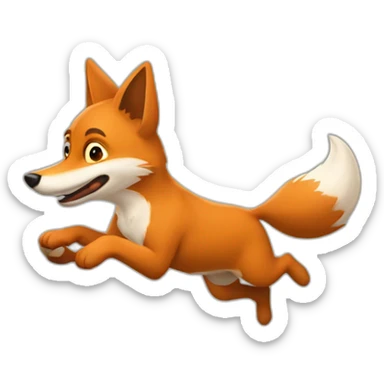 The quick brown fox jumps over the lazy dog sticker