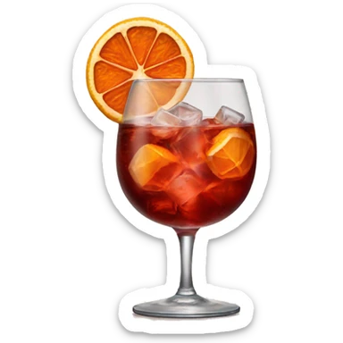 Negroni cocktail sticker