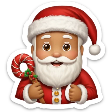 santa gingerbread sticker