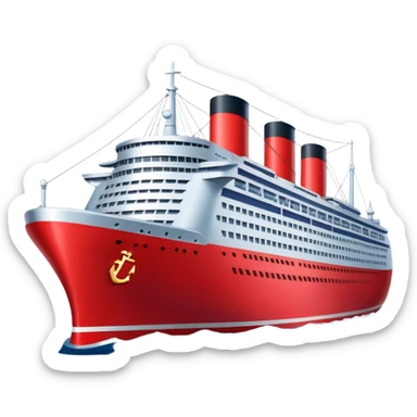 red navy ship sticker