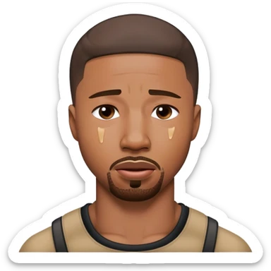 Michael B Jordan crying sticker