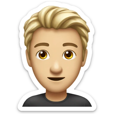 Can you make me an emoji of a “mogging” face which is a term to describe someone who is chiseled sticker