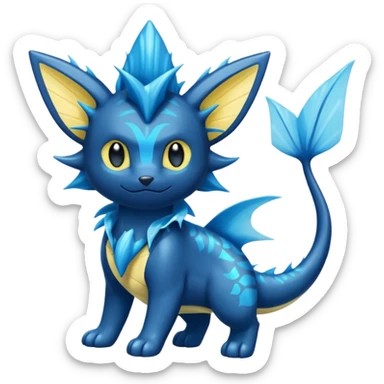 Luxray-Vaporeon-Dewott-fusion sticker
