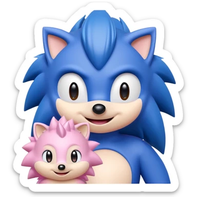 Sonic and Amy sticker