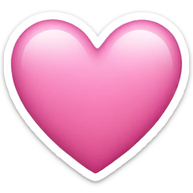 Pink heart sticker