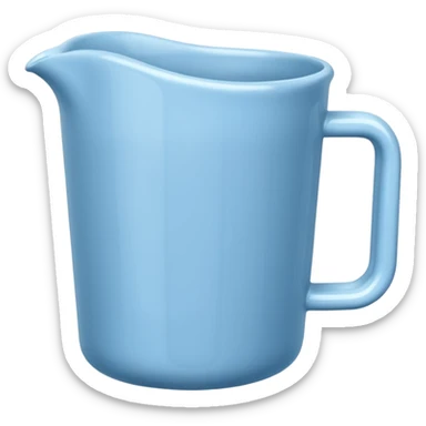 Una medida azul claro sticker