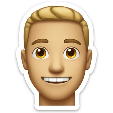 face with bags under the eyes smile sticker