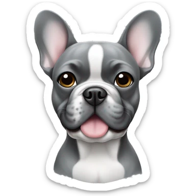 French Bulldog in grey  sticker