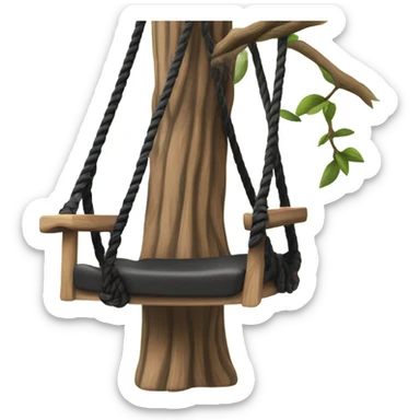 black rope swing sticker