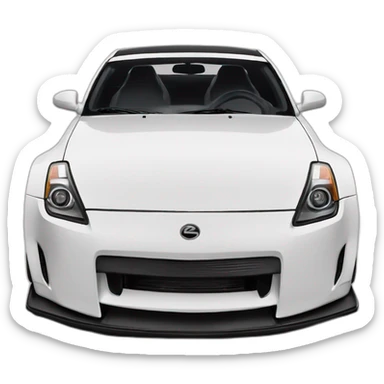 350z drift tuning white sticker