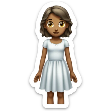 girl embarrassed  sticker