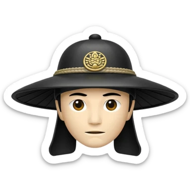 samurai hat sticker