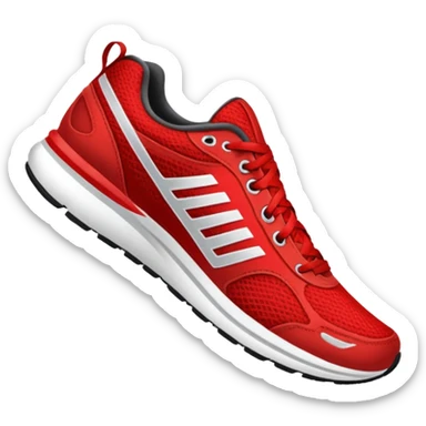red Running Shoe sticker