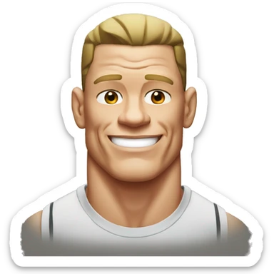 john cena wearing tee sticker