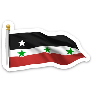 Free syria flag sticker