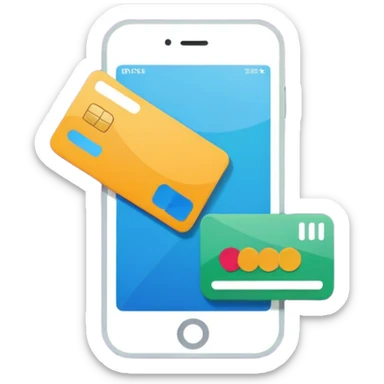 payment method flat style sticker