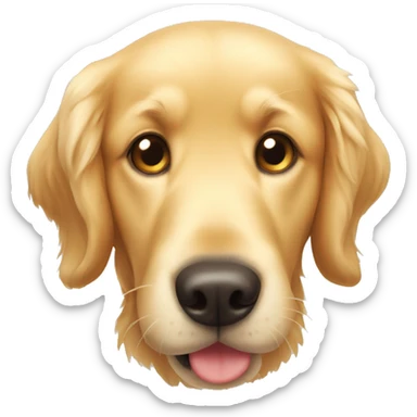 cute golden retriever sticker