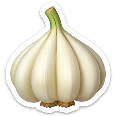 a clove of garlic sticker