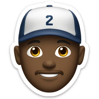 White Cleveland Baseball Player  sticker