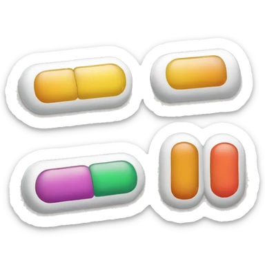 medicaments tablets sticker