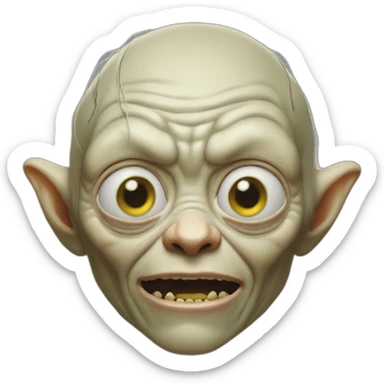 gollum techno sticker