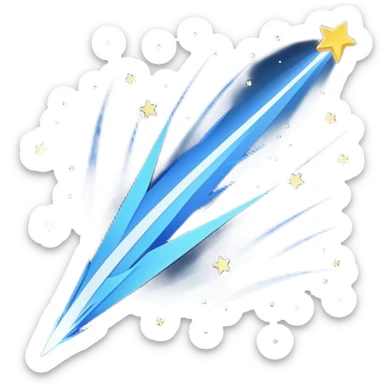 Shooting star sky sticker