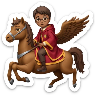 hippogriff and harry potter sticker