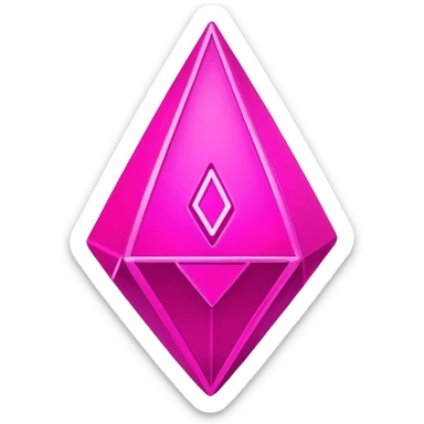 neon pink cyberpunk plumbob sticker