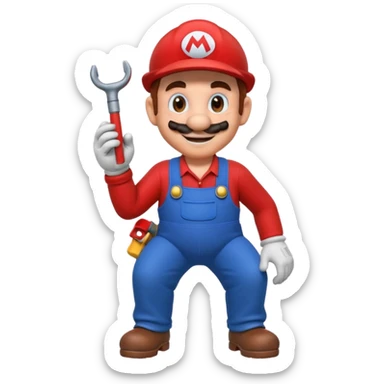 mario mooning sticker