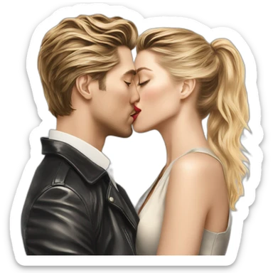 katheryn winnick amber heard kissing each other sticker