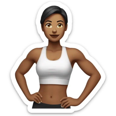 fitness woman sticker