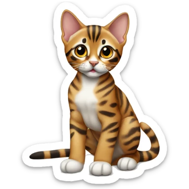 Bengal kitten sticker