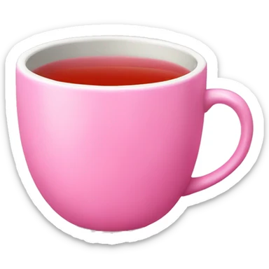 pink tea sticker