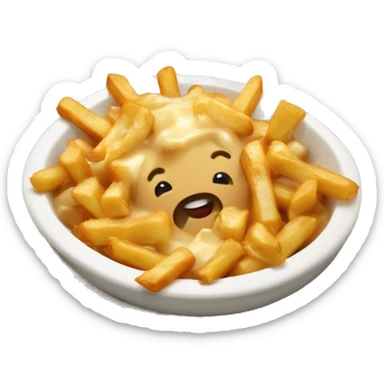 Poutine en maillot de bain sticker