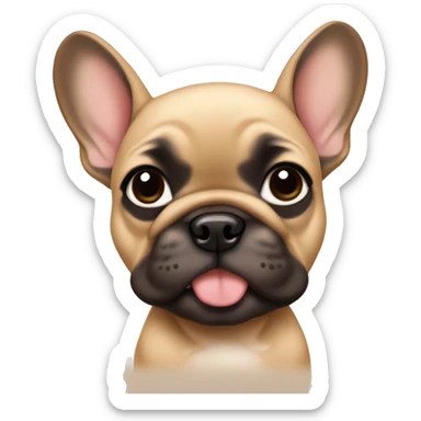 Fawn frenchie pup sticker