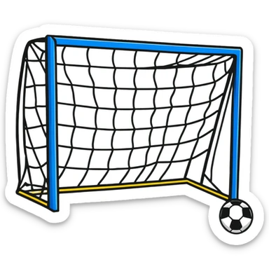 soccer goalpost sticker