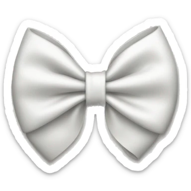White bow sticker