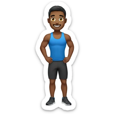 fitness trainer male sticker
