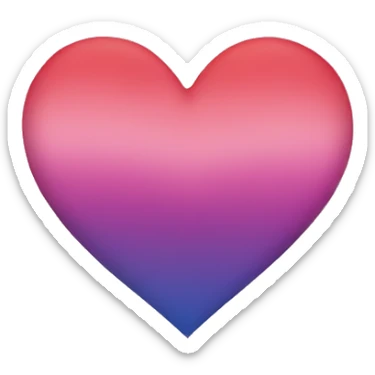 Ombre heart sticker